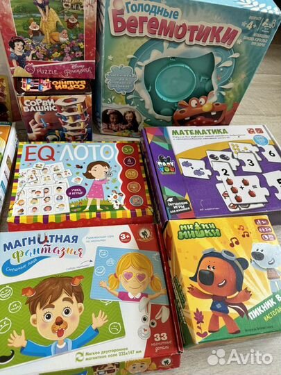 Игры и пазлы 3-6 лет пакетом