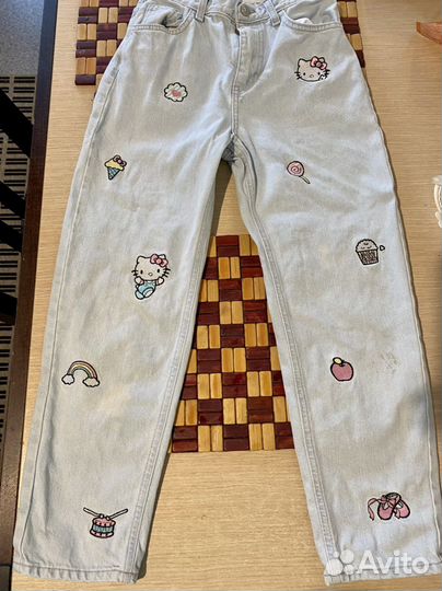 Джинсы для девочки 140-146