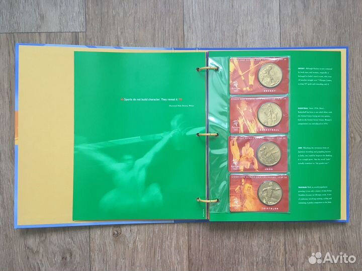 Олимпиада Сидней 2000. Набор 28 монет в альбоме