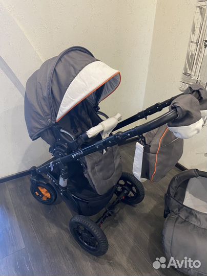 Коляска Verdi Genua Plus 3 в 1 двойная амортизация