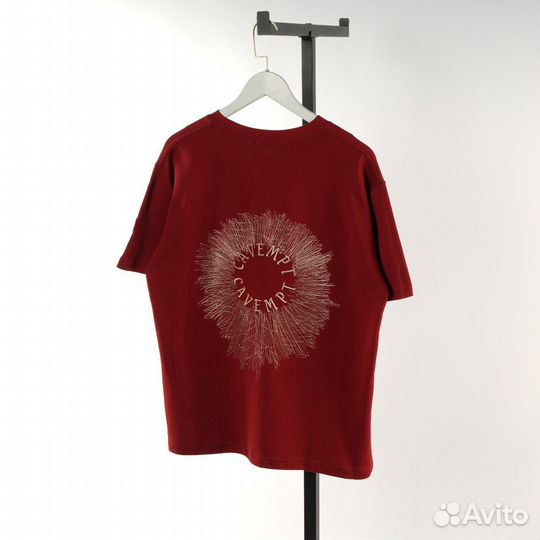 Футболка cav empt красная оверсайз