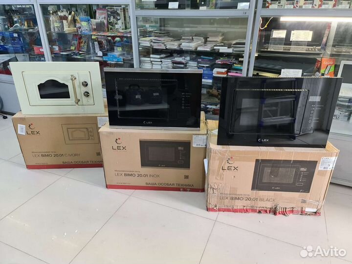 Новая встраиваемая микроволновая печь Lex