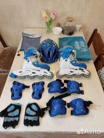 Роликовые коньки детские раздвижные