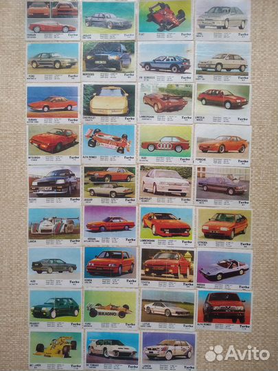 Вкладыши от жвачки Turbo. Обмен