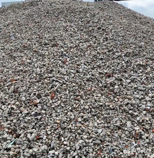 Щебень вторичный, бетонный бой