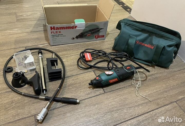Мини дрель Hammer md170a гравер