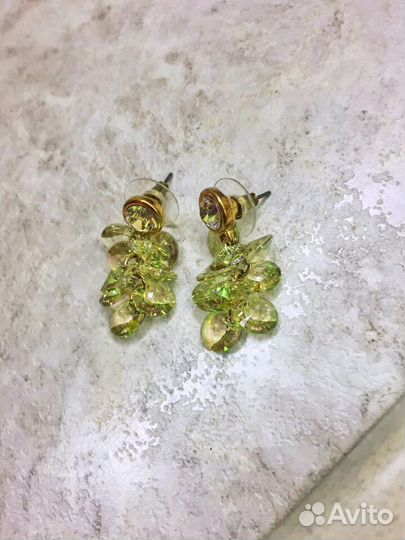 Серьги с кристаллами