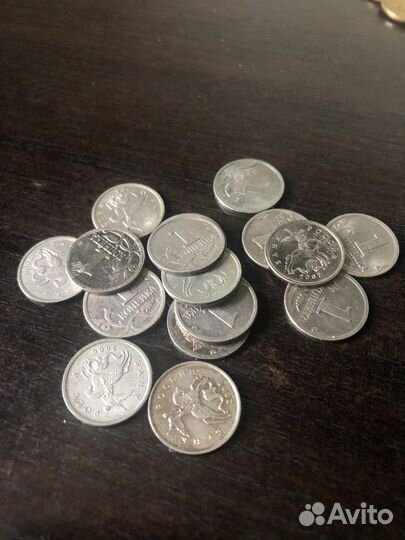 Монета 1 копейка 2002 год