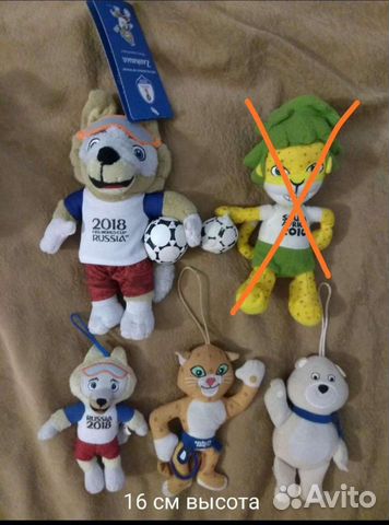 Олимпийские талисманы мягкие игрушки