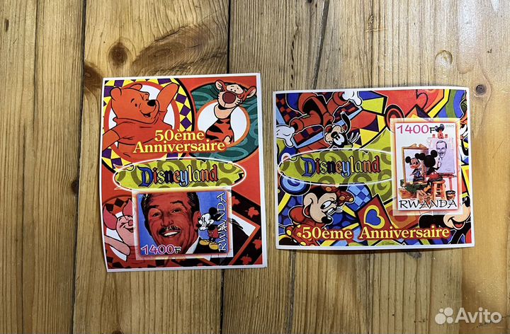 Марки Дисней. Блоки disney