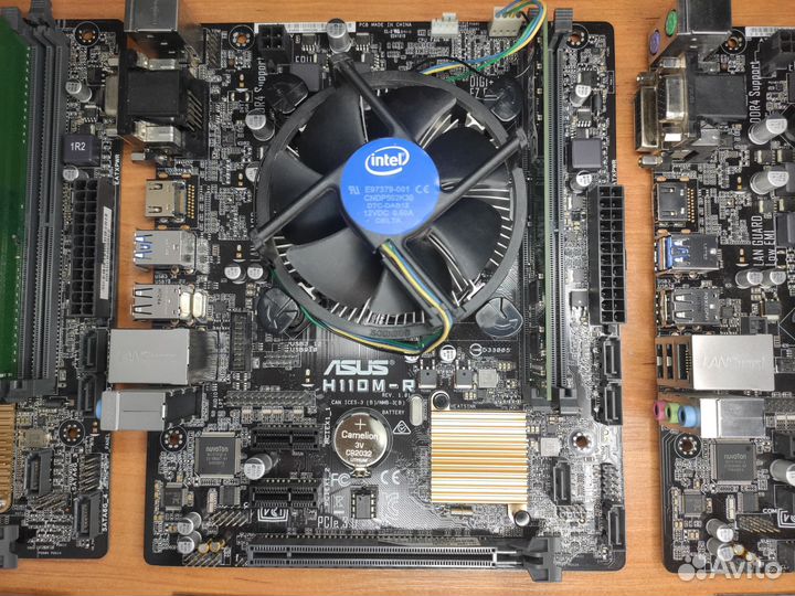 Комплект Asus H110M-R + I3-6100 + 4gb