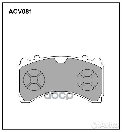 Колодки тормозные дисковые WVA (29244) HCV ACV0