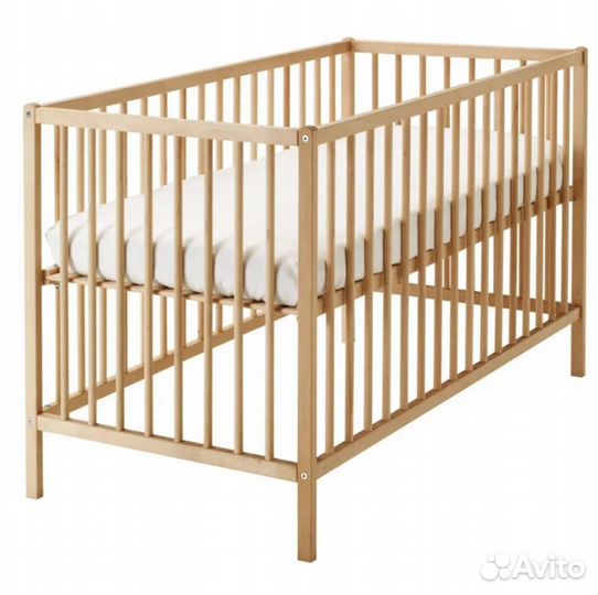 Кроватка с матрасом IKEA
