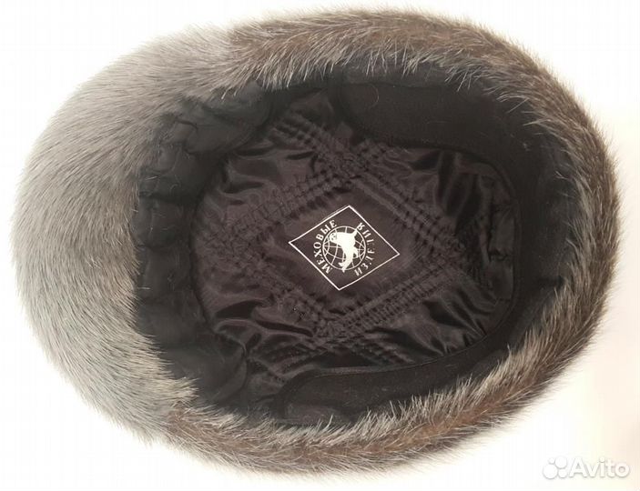 Шапка мужская из меха нутрии и шарф в подарок