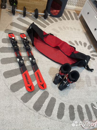 Горные лыжи детские 90 комплект