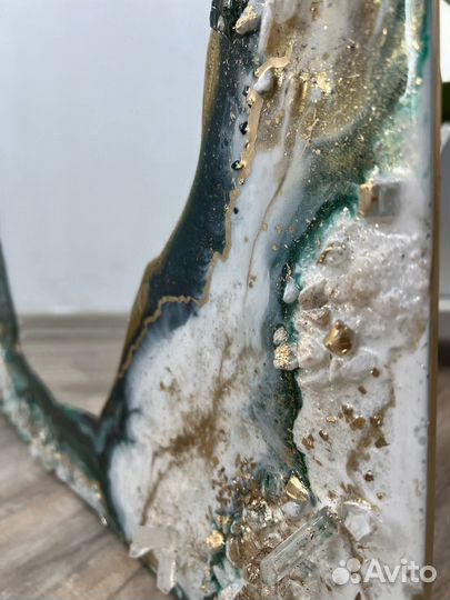 Зеркало с эпоксидной смолой Размер 55*150