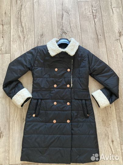 Стеганное пальто