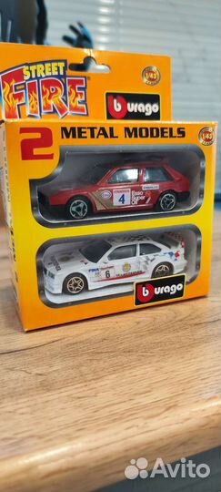 Модель Bburago BMW m3+ Lancia Delta s4. 1:43