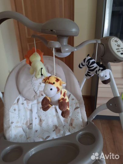 Электрокачели шезлонг Indigo misty 2 в 1