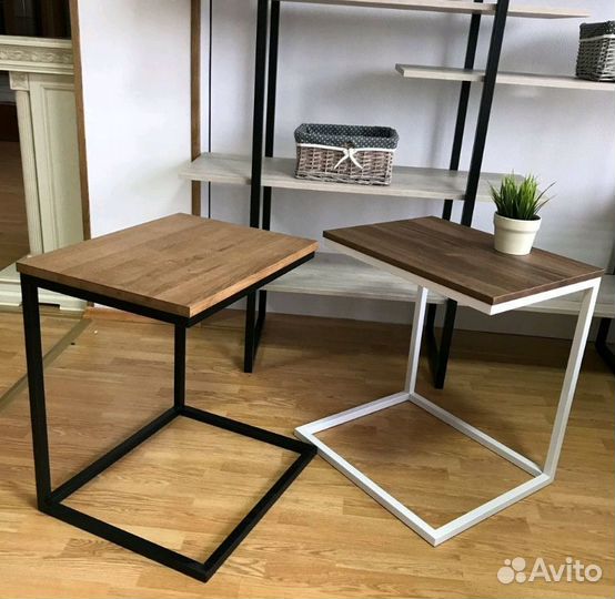 Стол из массива Столик журнальный Мебель лофт