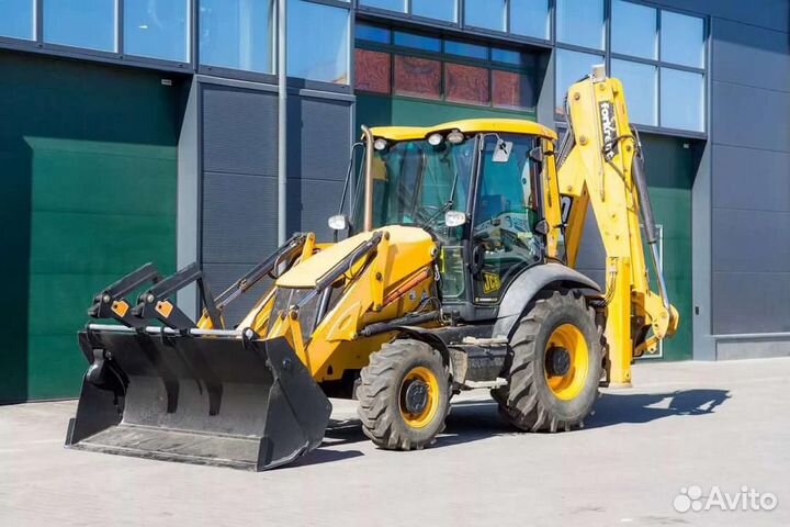 Экскаватор-погрузчик JCB гидромолот