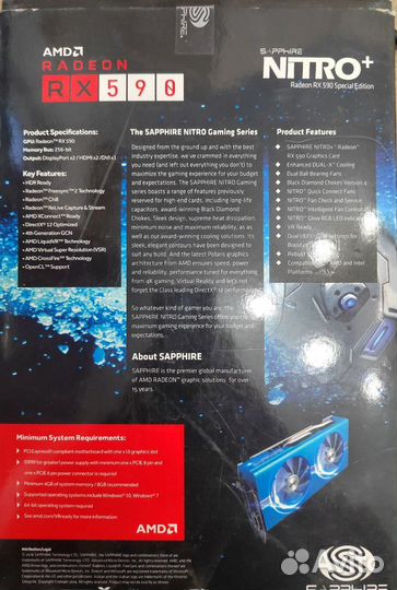 Sapphire rx590 8gb nitro