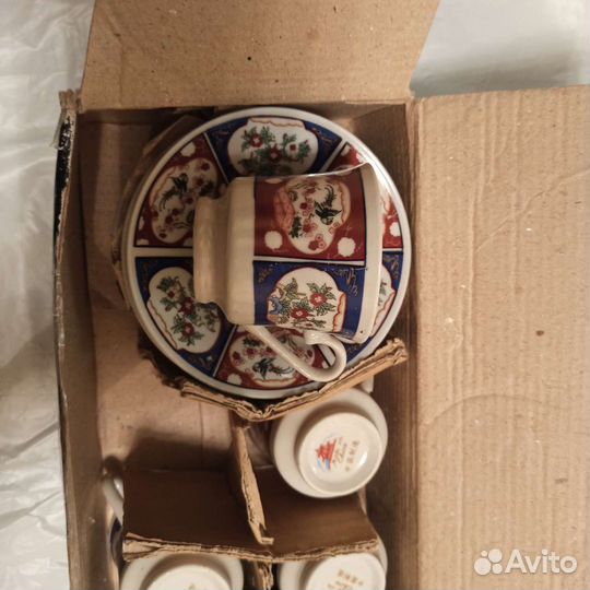 Набор кофейный новый на 6 персон