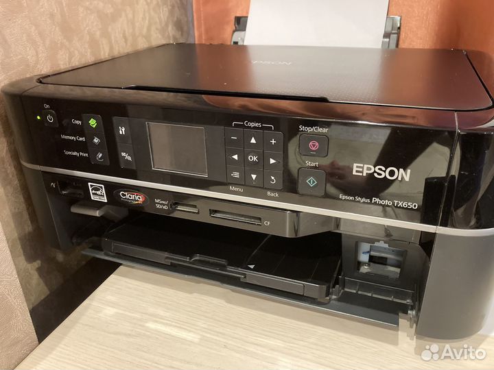 Принтер мфу Epson TX650 струйный, цветной