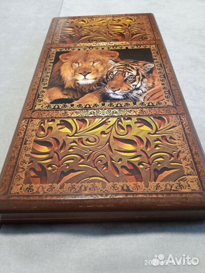 Нарды цветные, малые Лев и Тигр