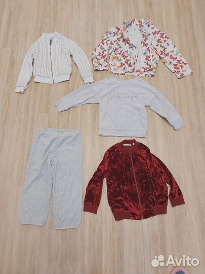 Брендовые вещи пакетом на девочку 92 98