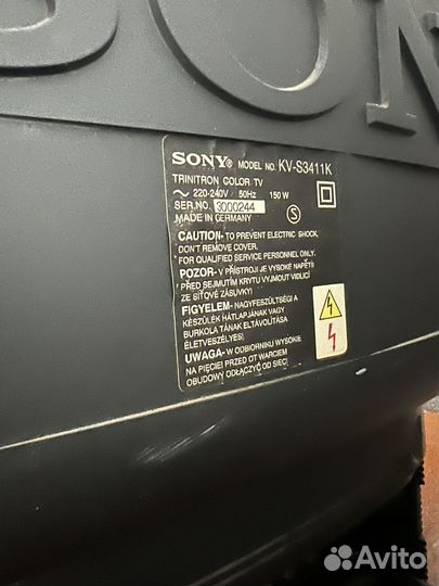 Телевизор sony trinitron