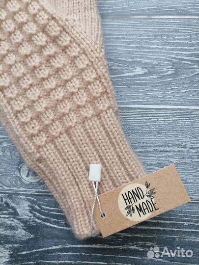 Варежки женские вязаные ручной работы