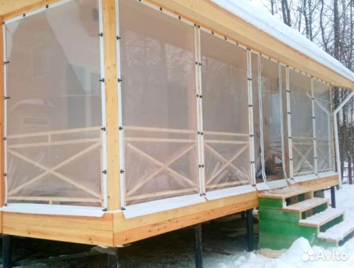 Мягкие окна для дачи, коттеджа, террасы, загородно