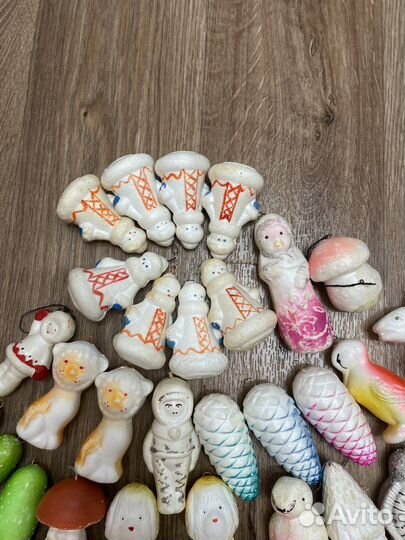 Елочные игрушки СССР пенопласт