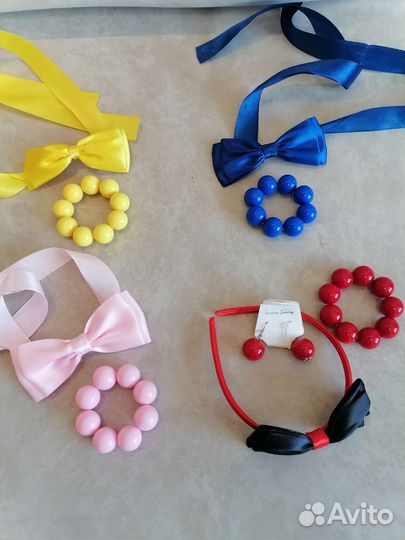 Аксессуары к образу Стиляги браслет + бантик