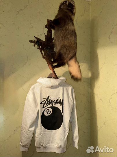 Худи stussy серое
