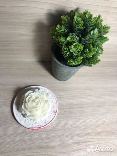 Подарочная ароматическая эко свеча пион