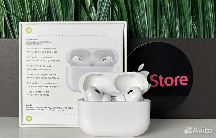 AirPods Pro 2 (новые, ростест, бонус чехол)
