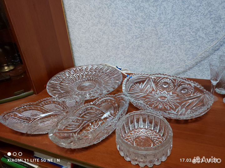 Хрустальная посуда бу