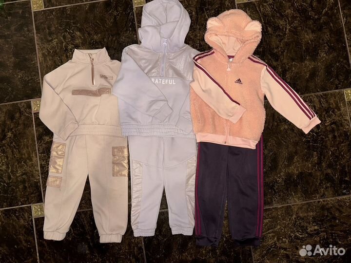 Вещи на девочку Zara, Mothercare, H&M, Adidas