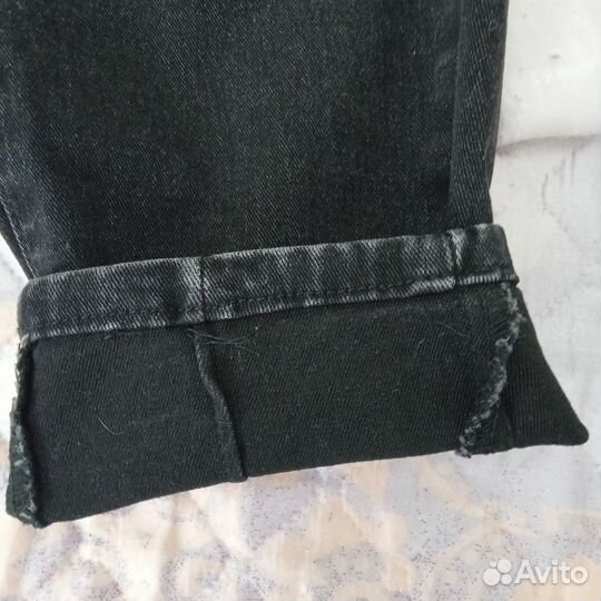 Джинсы черные бананы