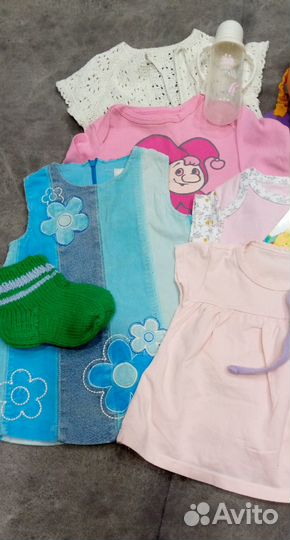 Вещи пакетом для девочки от 0