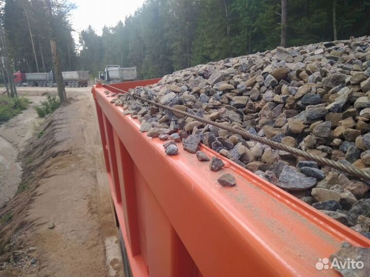 Щебень гранитный, щебень известняковый