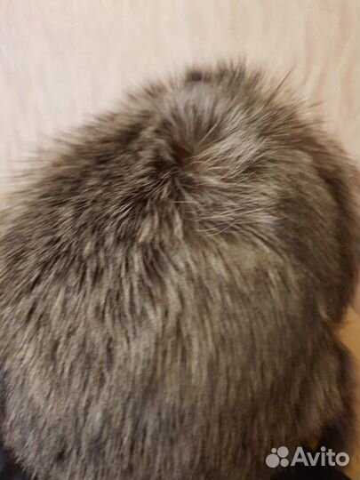 Шапка из цельной чернобурки