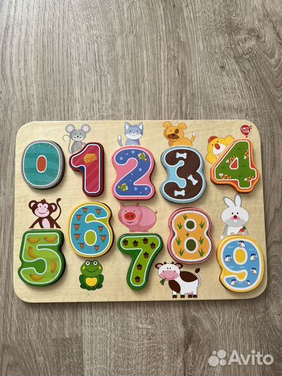 Сортер монтессори с цифрами Lucy&Leo