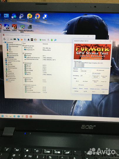 15.6 Acer AMD Ryzen 7 3700U/Vega10/8Gb/SSD256Gb