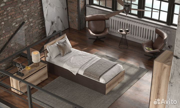 Кровать Берген 90х200 см