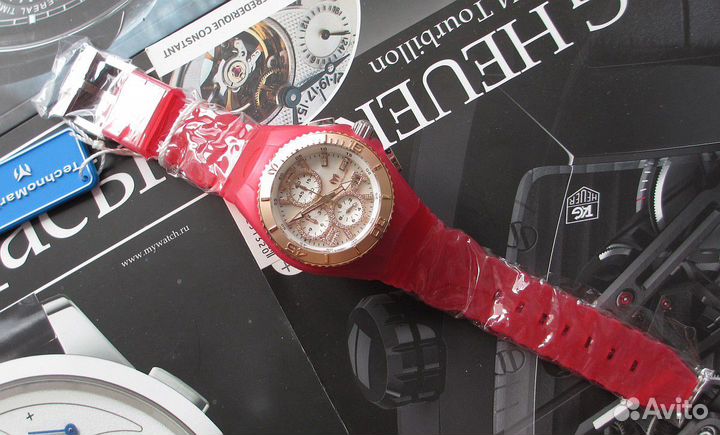 Technomarine JellyFish бриллианты малиновые новые