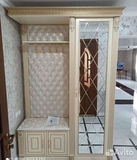 Прихожая Барокко крем золото цена весь размер