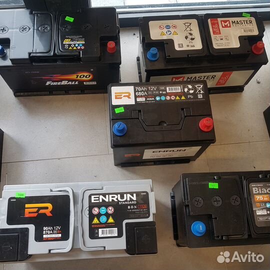 Автомобильные аккумуляторы - black, enrun, master